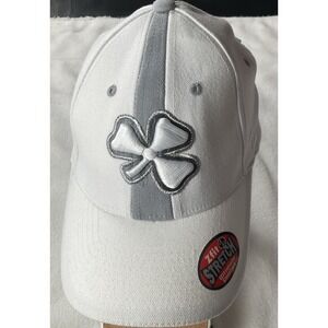 Notre Dame Zephyr Z-Fit M/L Fitted White And Gray Logo Hat Fighting Irish NCAA